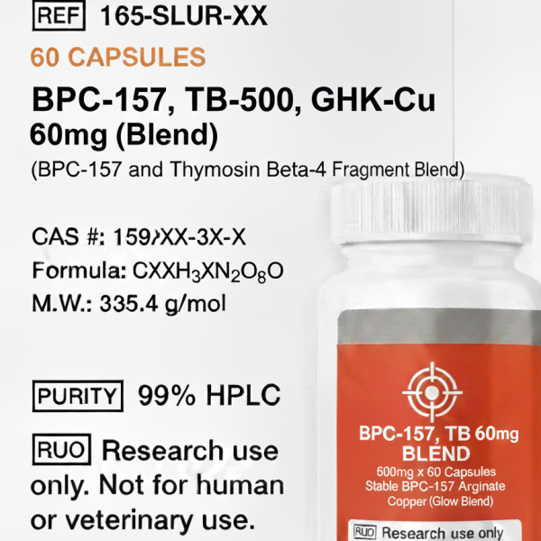BPC-157, TB-500, GHK-Cu 60mg (Glow Blend)