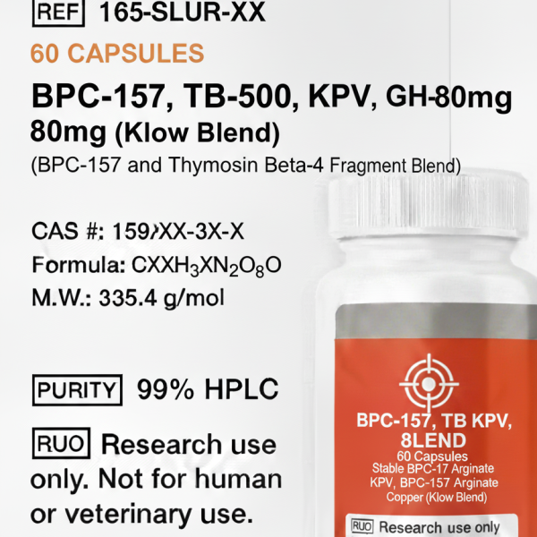 BPC-157, TB-500, KPV, GHK-Cu 80mg (Klow Blend)