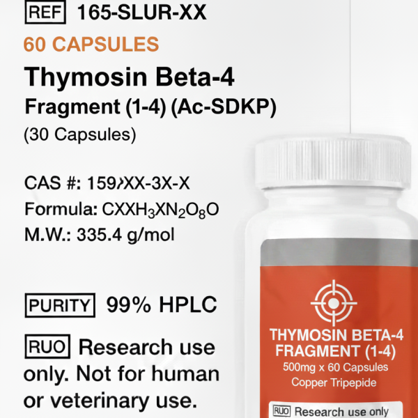 Thymosin Beta-4 Fragment (1-4) (Ac-SDKP) 500mcg (60 Capsules)